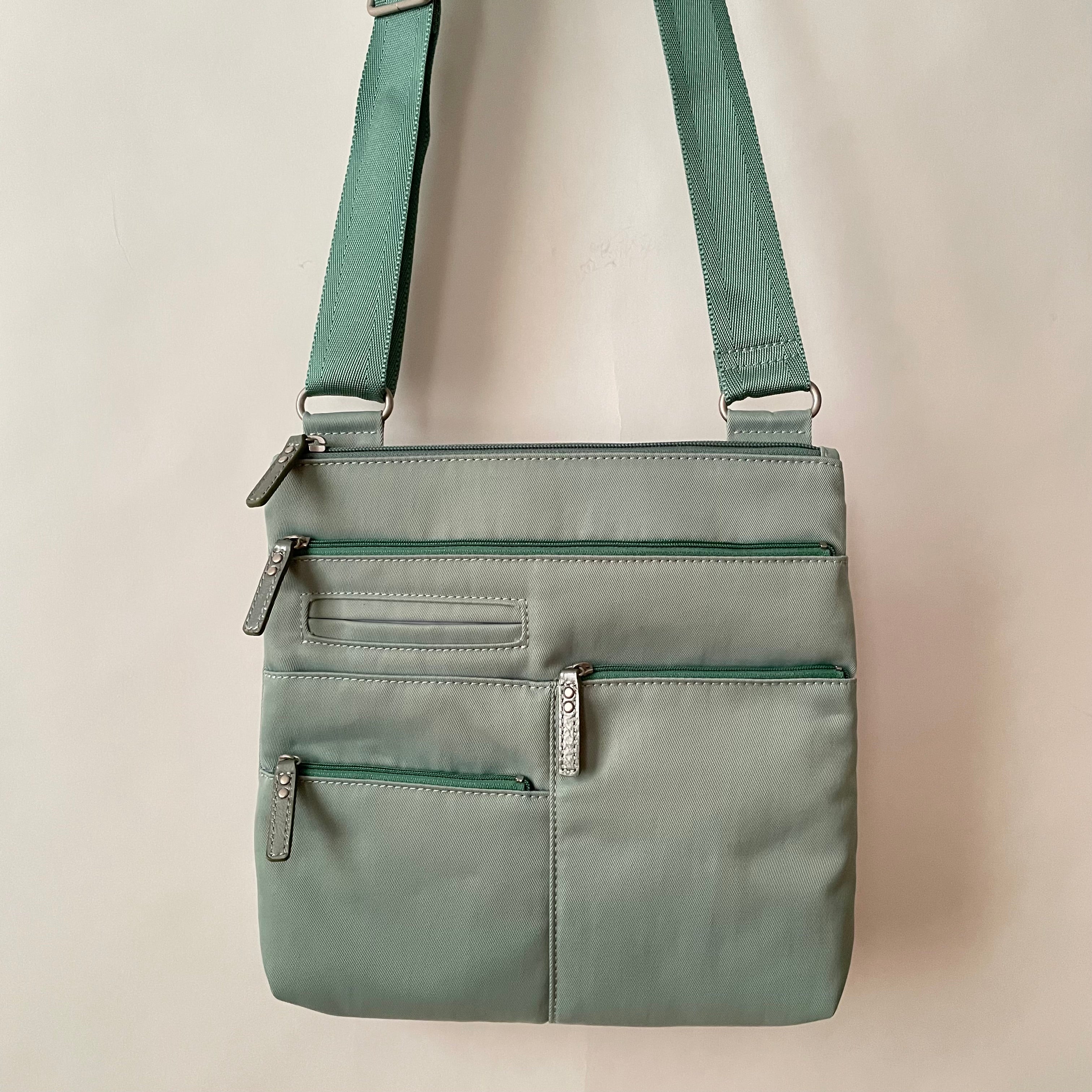 NICO - Light Seafoam x Mint | Multi-Pocket Shoulder Bag | Small